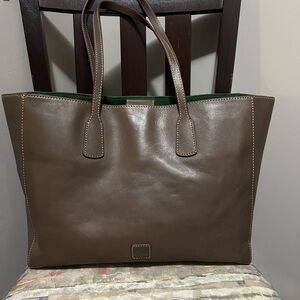 Dooney and Bourke Ashton Brown Leather Tote Bag